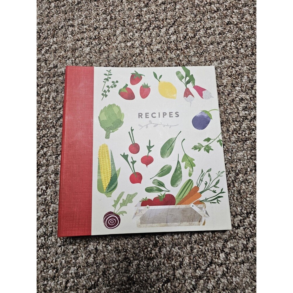 Recipe Organizer Large Book Binders Pockets Blank Pages 8 Tabs Sections Galison